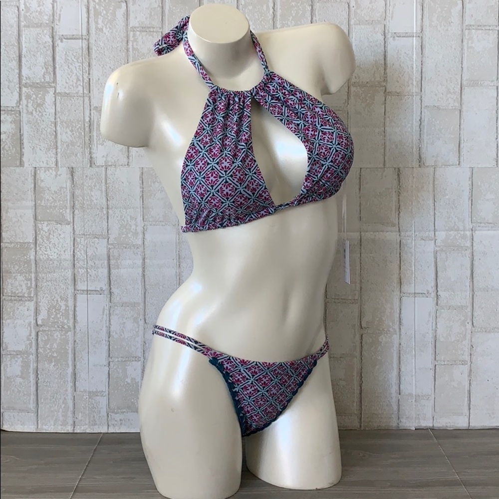 Mia Marcelle Purple Boho Bikini Set